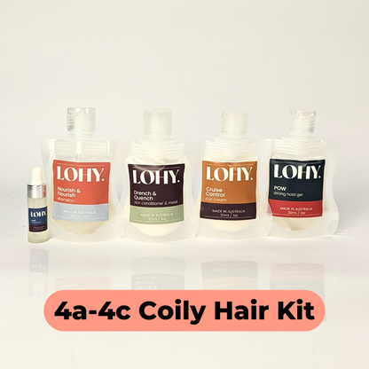 4a, 4b, 4c - Coily Hair Kits