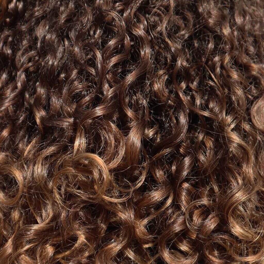 brown curly hair type 3B