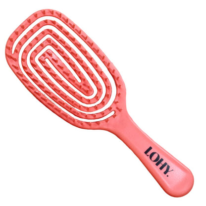 pink detangling hair brush for curls