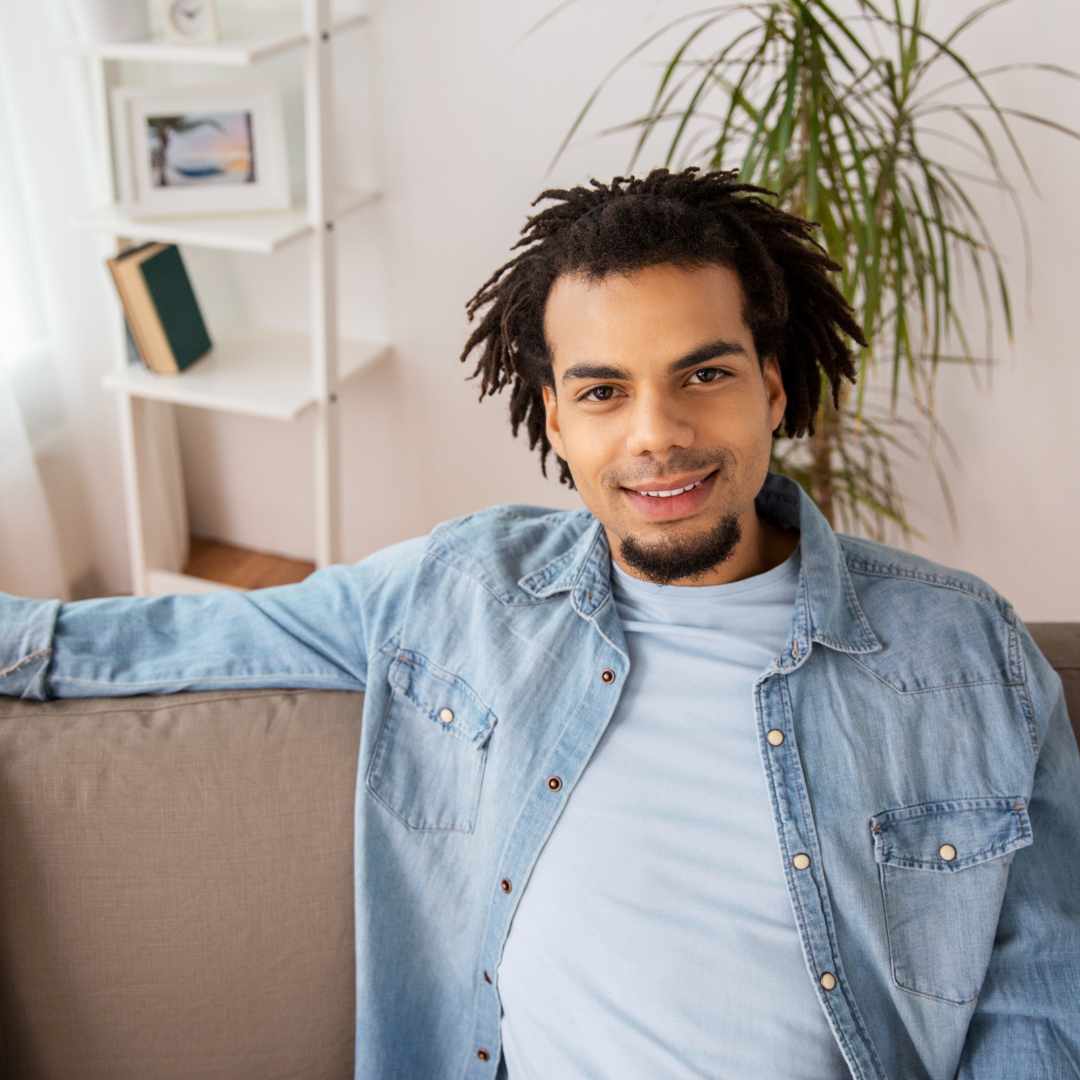 man, curly locs black, curly hair